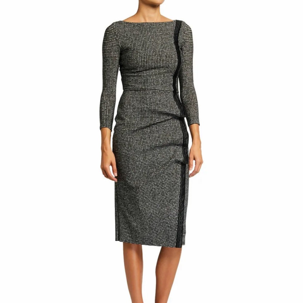 **ISO CHIARA BONI LA PETITE ROBE Rosmarijn Dress - Pied de Poule Print 42 (US 6)
